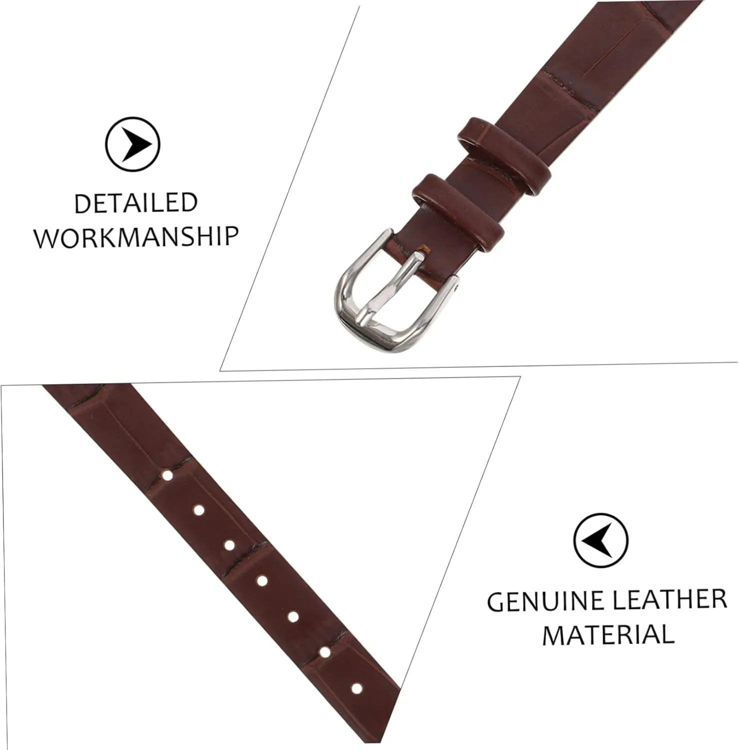 GALPADA Leather Strap Watch Bands for Women Retro Watchband Adjustable Watch Band Watchband Replacement Vintage