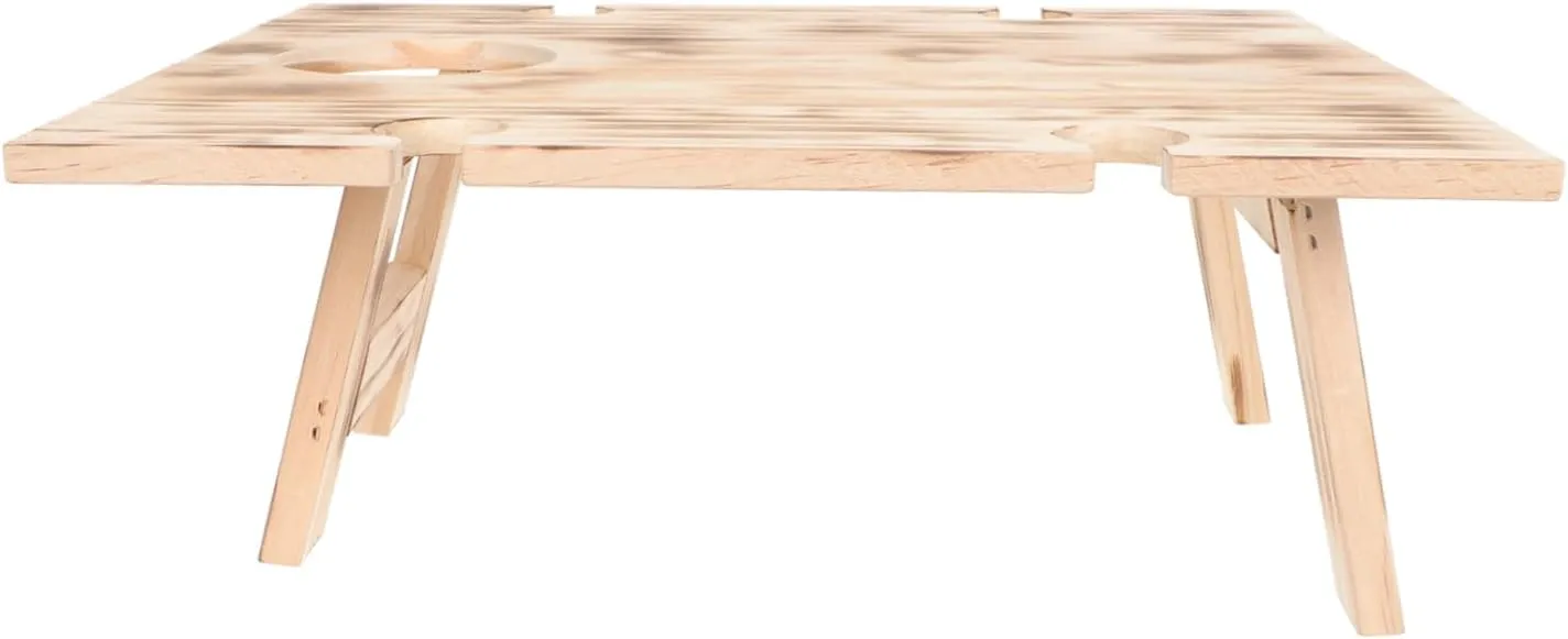 GANAZONO Outdoor Folding Picnic Table Portable Dining Table for Camping BBQ and Picnics Compact Design Easy Storage and Easy to Clean for Outdoor Gatherings