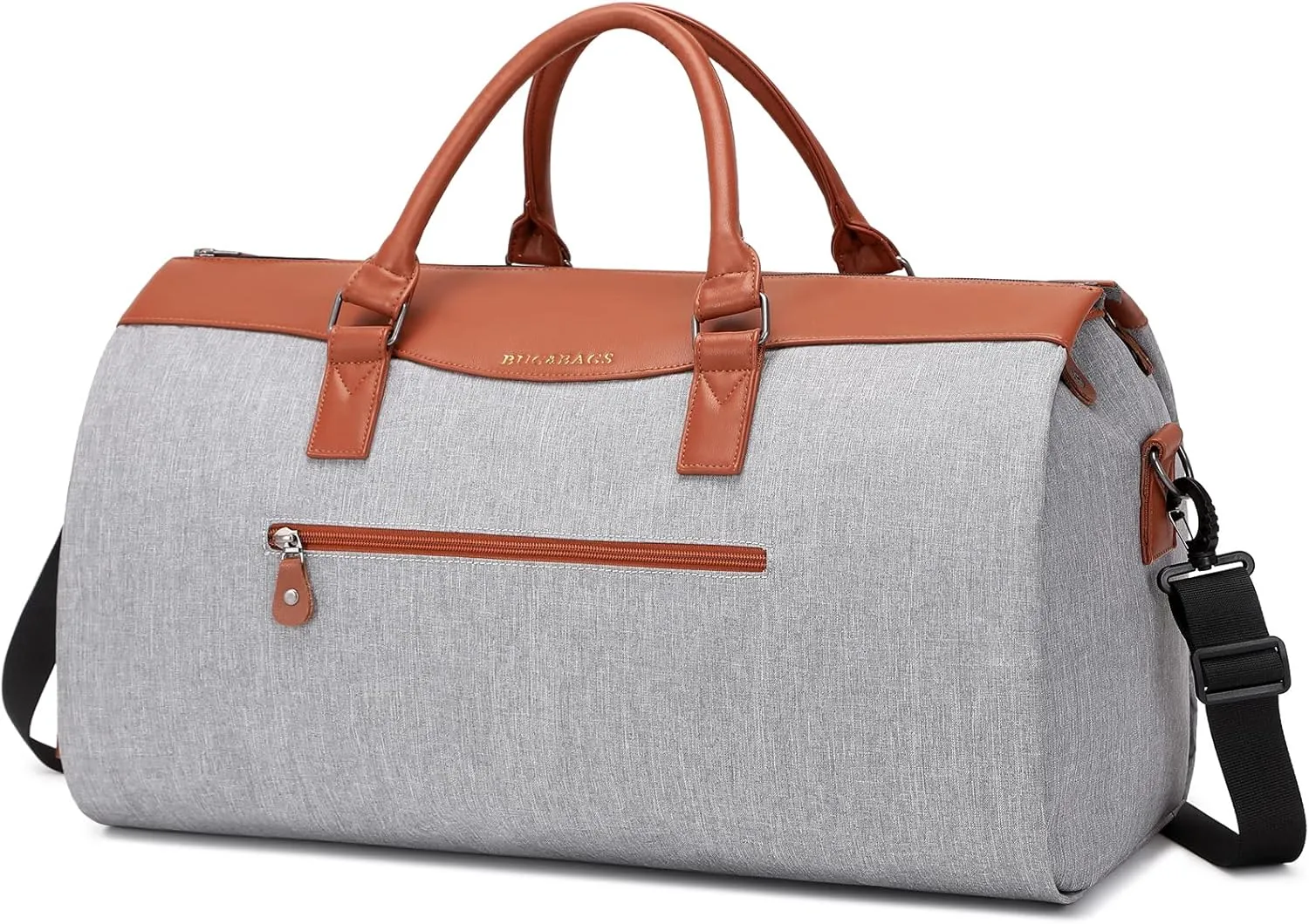 Garment Duffle Bags For Travel, Convertible Carry On Garment Bag With Shoulder Strap, Shoes Compartment Carry on Mens Garment Bag For Suits, 2 in 1 Suit Bags For Men Travel