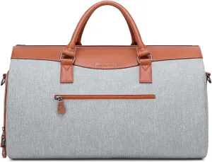 Garment Duffle Bags For Travel, Convertible Carry On Garment Bag With Shoulder Strap, Shoes Compartment Carry on Mens Garment Bag For Suits, 2 in 1 Suit Bags For Men Travel