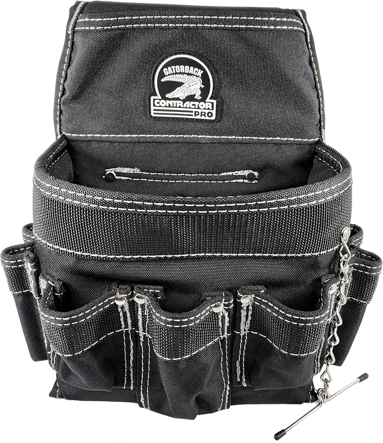 Gatorback Electricians Combo Deluxe Package (Ventilated Back Support Tool Belt Combo, Suspenders, Drill Holster, Gloves). Medium 31"-35"