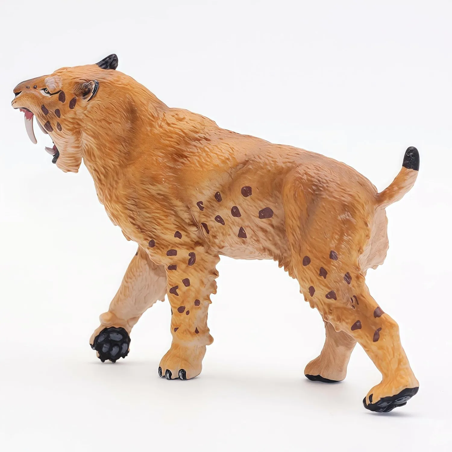 Gemini&Genius Saber-Toothed Tiger Animals Action Figure Toys for Kids (Smilodon)