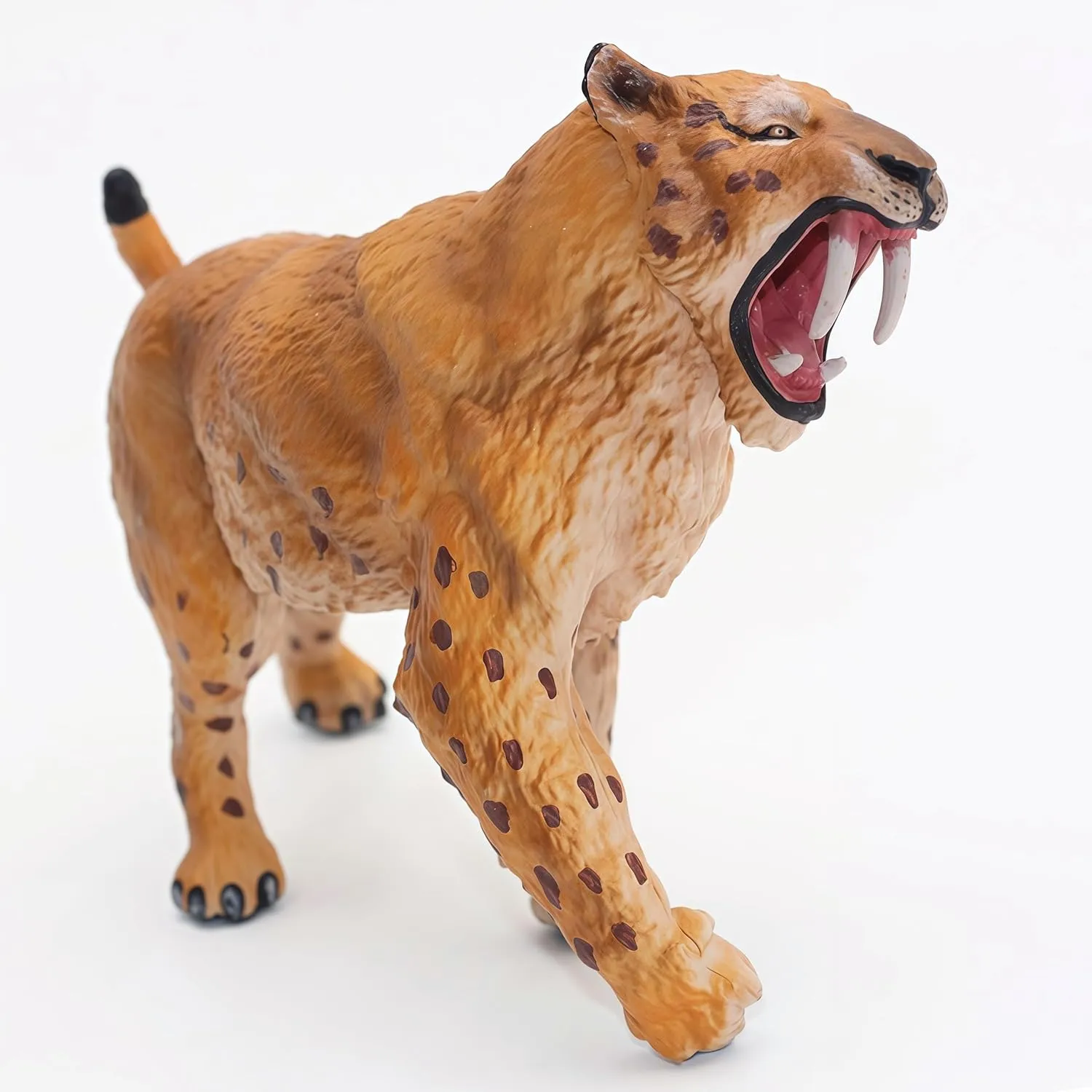 Gemini&Genius Saber-Toothed Tiger Animals Action Figure Toys for Kids (Smilodon)