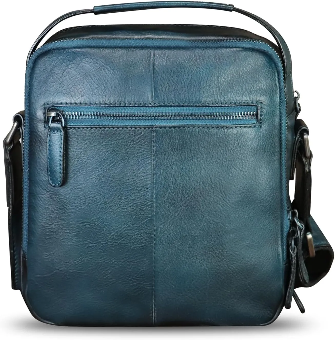 Genuine Leather Purse and Shoulder Bag for Men Vintage Real Leather Messenger Bag Handbag Crossbody Satchel Purse Strap