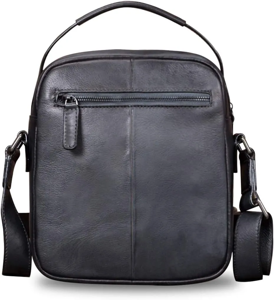 Genuine Leather Purses and Shoulder Bag for Men Vintage Real Leather Messenger Bag Handbag Crossbody Satchel Purse Strap