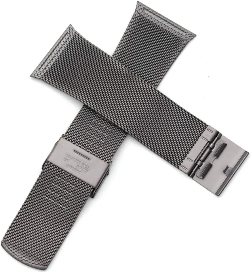 Genuine Leather Watch Strap Titanium Watch Strap Replacement for Skagen - SKW6006 SKW6007 SKW6078 SKW6304 SKW6305