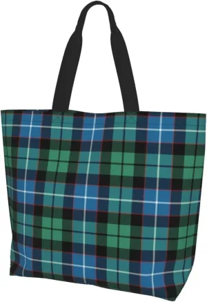 Georgia Tartan Tote Bag For Women Weekender Travel Bag Reusable Grocery Bags Large Totes Handbags