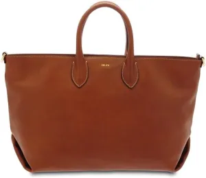 Giudi ® - Women's Bag in Cowhide Leather, Genuine Leather, Handbag, Two Short Handles, Shoulder Strap Included, Made in Italy (Humble) - 12307/LGP/TC/GVE-88, Hazel, 27,00 x 48,00 x 19,00 cm