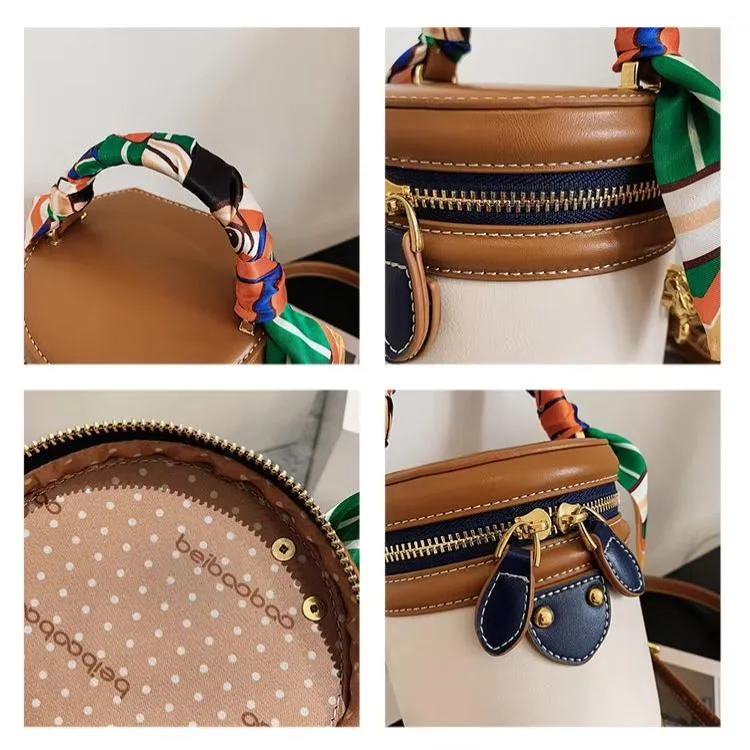 Glenda | Elegant Bucket Crossbody Bag with Unique Handle Design