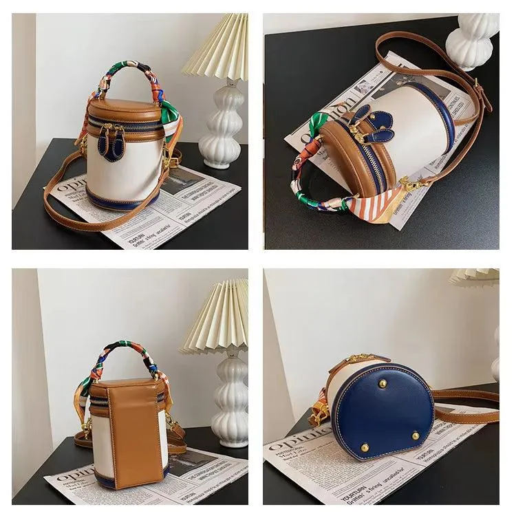 Glenda | Elegant Bucket Crossbody Bag with Unique Handle Design