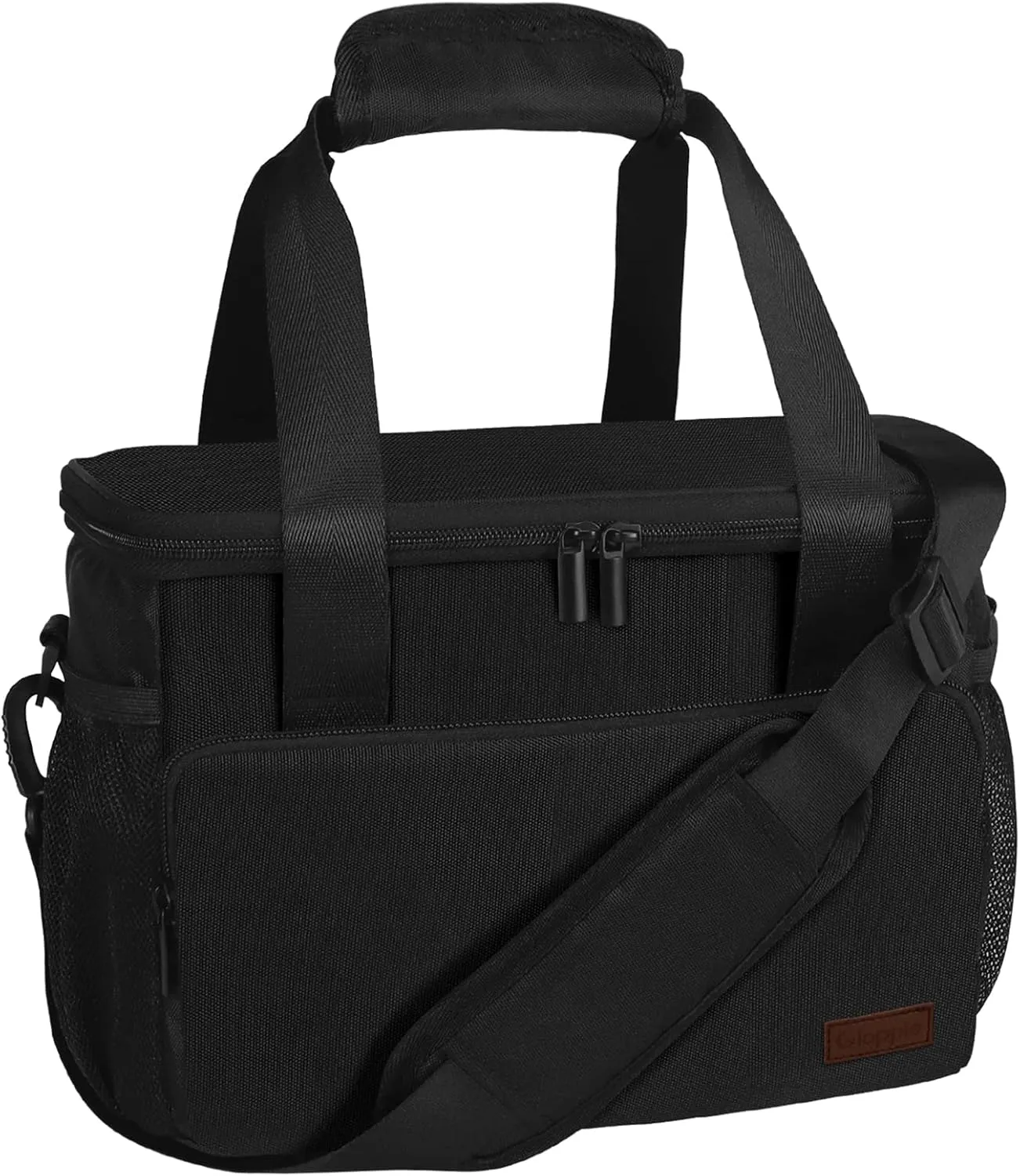 Gloppie Lunch Bags for Adults Lunch Bag for Men Lunch Box for Women Lunchbox for Work Lunch Cooler Bag Thermal LunchBag Reusable Lunch Bags Lunch Pail, Black
