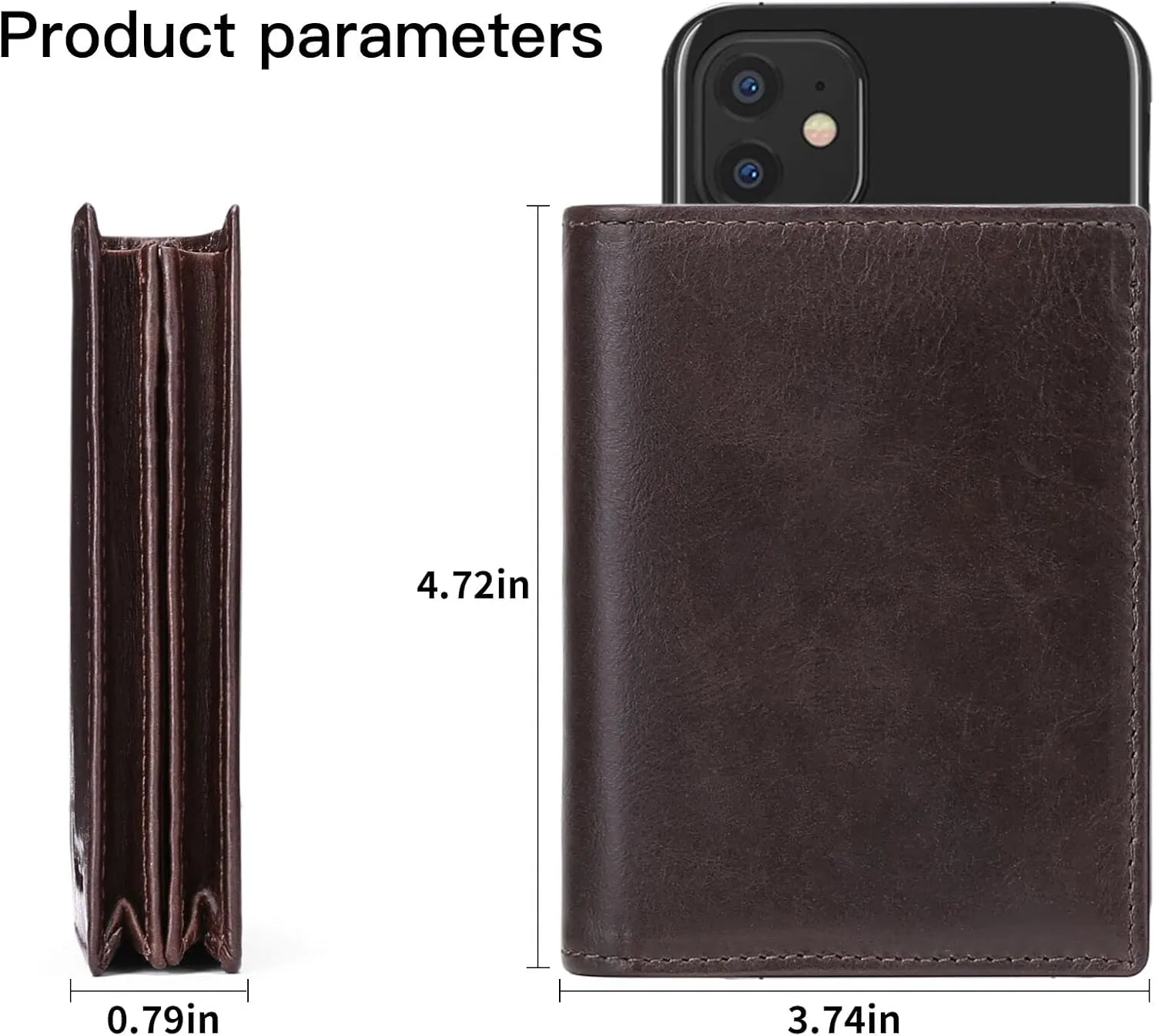 GOIACII Wallets for Men Large Capacity Genuine Leather RFID Mens Bifold Wallet with 16 Card Slots