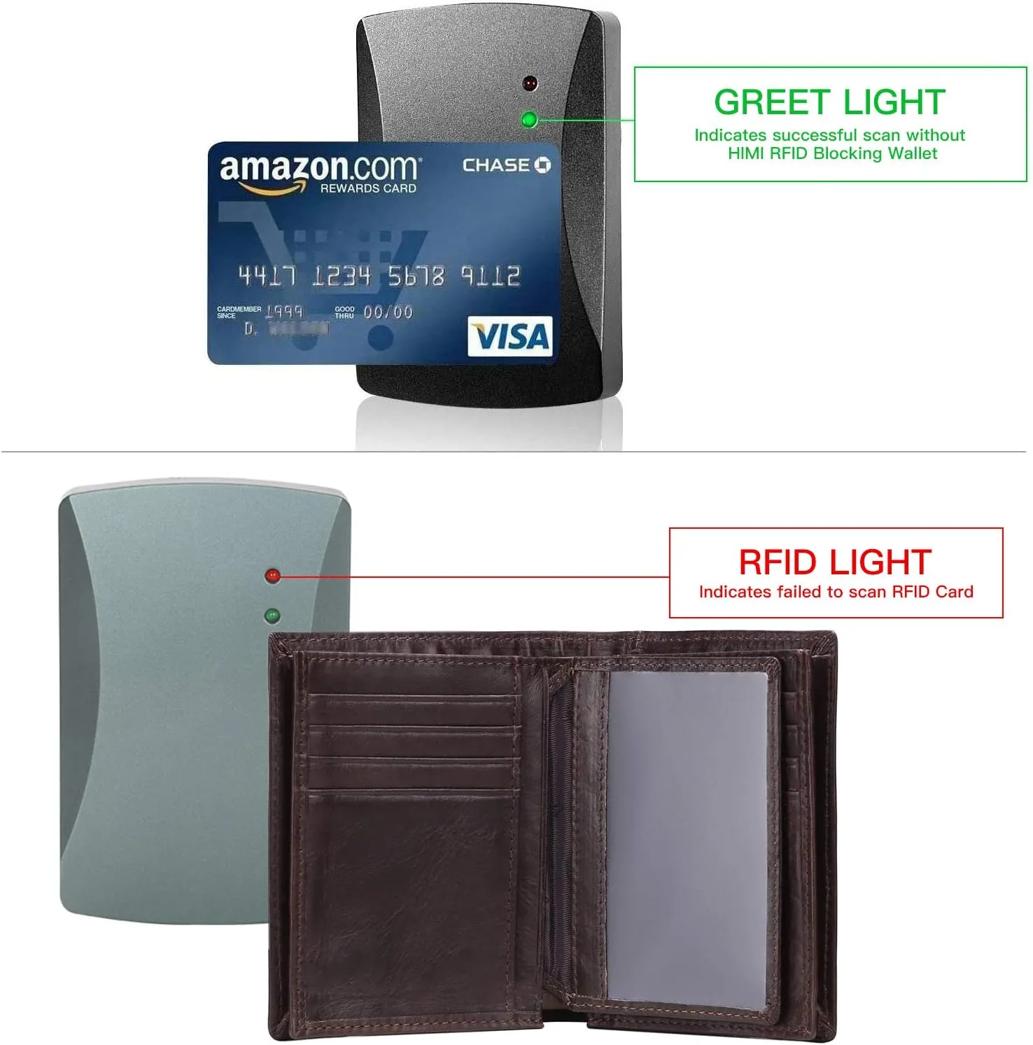 GOIACII Wallets for Men Large Capacity Genuine Leather RFID Mens Bifold Wallet with 16 Card Slots