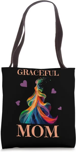 Graceful Mom In Colorful Abstract Elegance Tote Bag