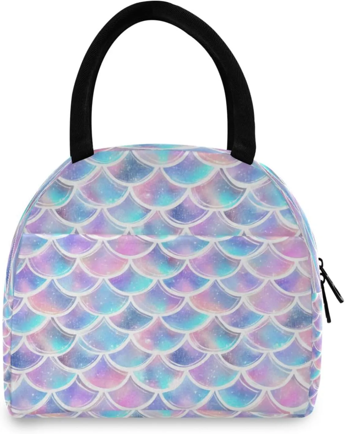 Graffiti Color Scales Women's Lunch Bag Men's Insulated Lunch Box Unisex Reusable Lunch Box Cooler Bag For Work Office Travel Picnic