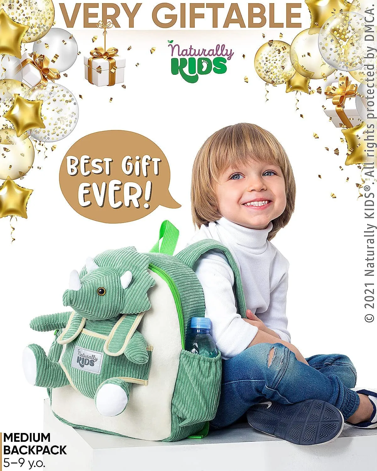 Green Dinosaur Backpack