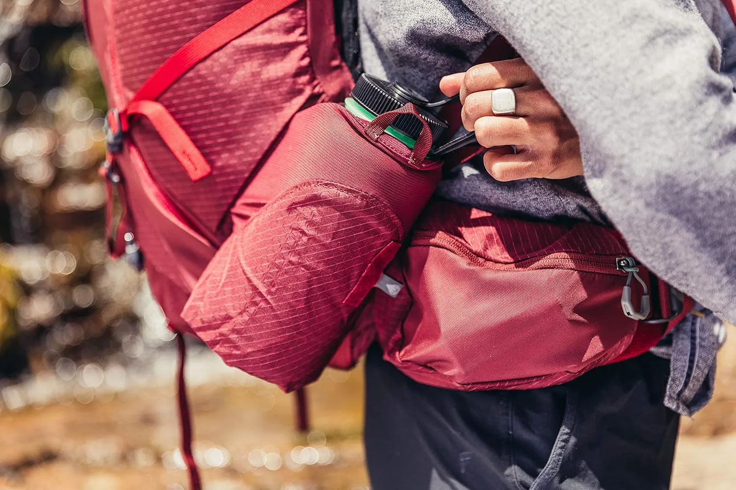 Gregory Kalmia 60L Women's Backpacking Pack, Ventilated Backpanel, Built-in Hydration Attachment for Bladder (Reservoir Not Included), Equinox Grey