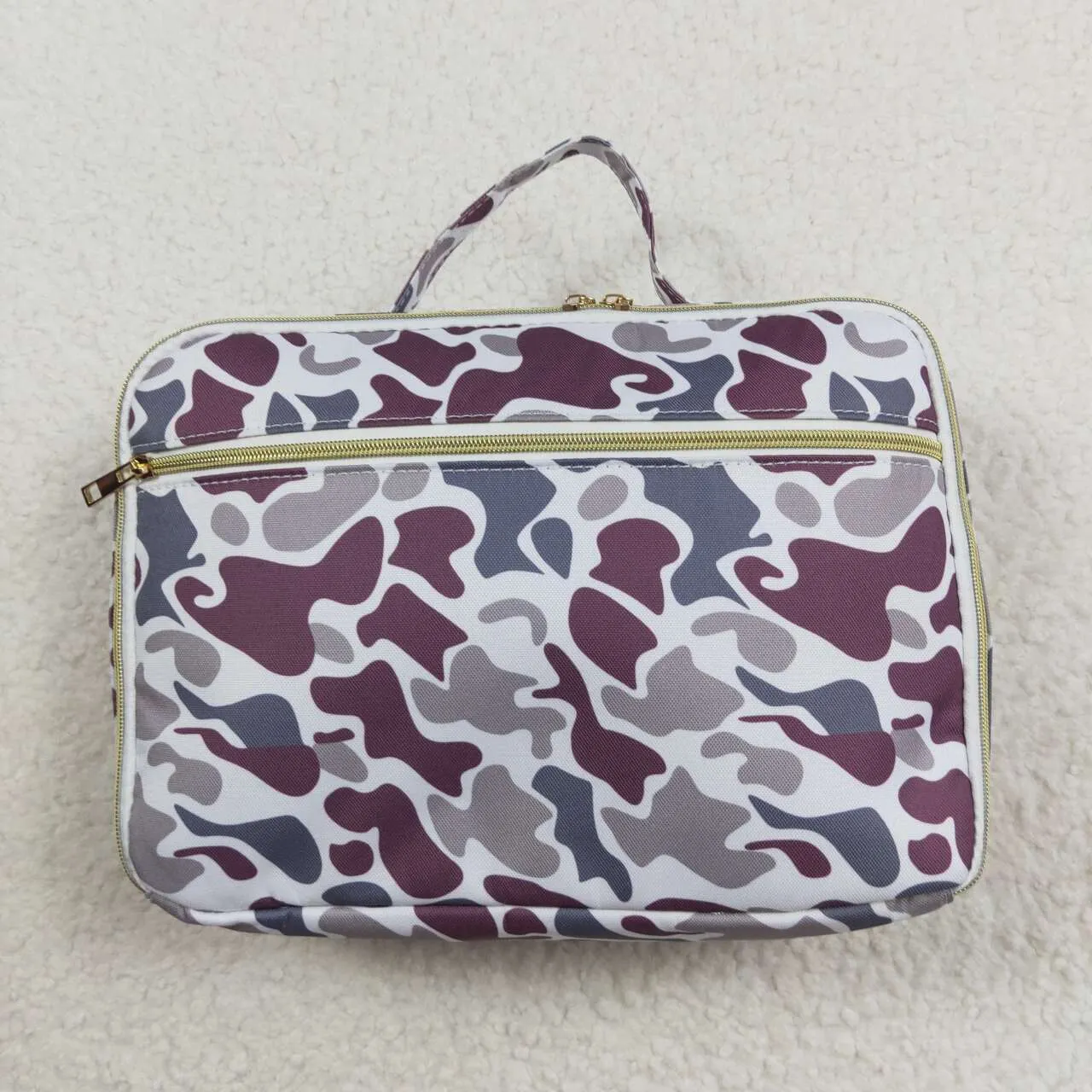 Grey Camo Gym Bags Backpack Lunch Boxes Family