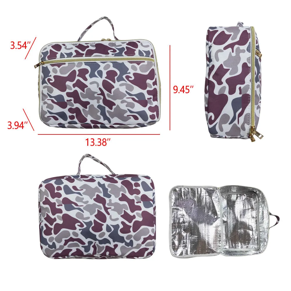 Grey Camo Gym Bags Backpack Lunch Boxes Family