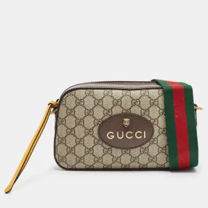 Gucci Beige/ebony Gg Supreme Canvas Neo Vintage Messenger Bag