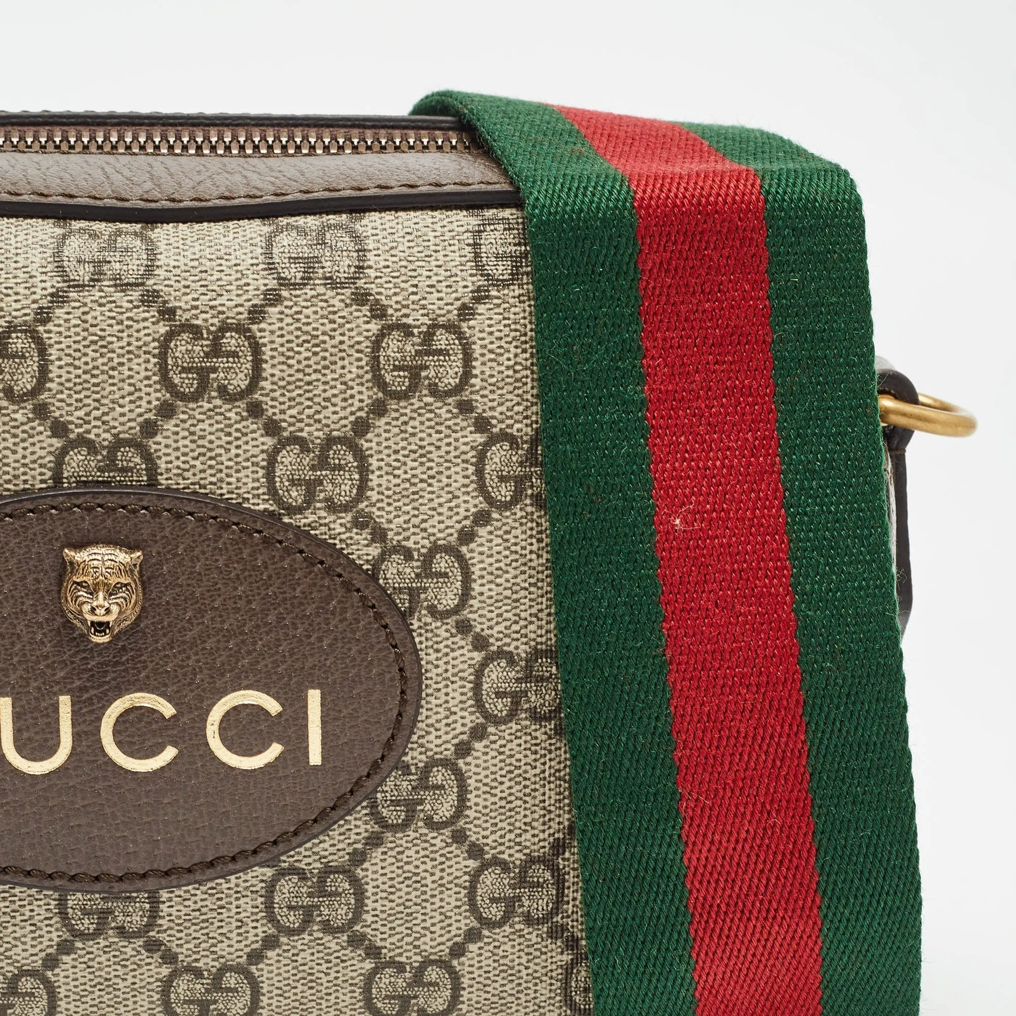 Gucci Beige/ebony Gg Supreme Canvas Neo Vintage Messenger Bag