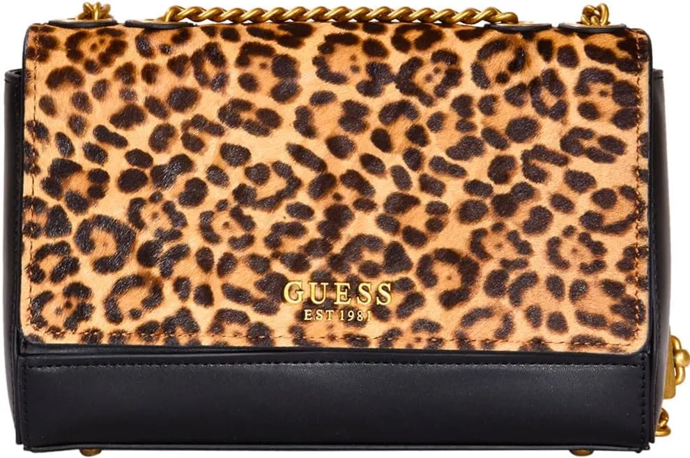 GUESS Iseline Convertible Crossbody Flap, Leopard