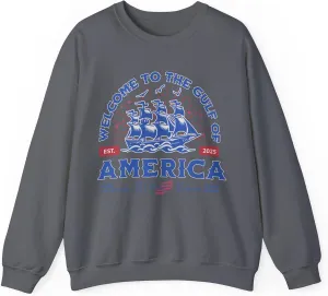 Gulf of America Vintage Style Sweatshirt
