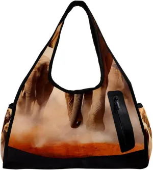 Gym Bags for Men,Travel Duffel Bags for Women,African Elephant Animal,Workout Bag