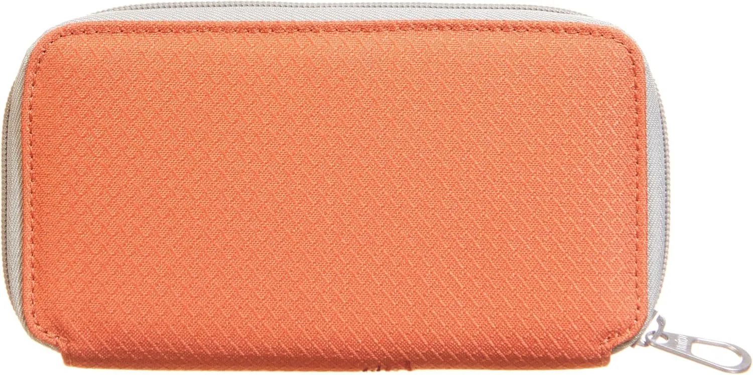HAIKU Intrepid Small and Slim Women's Wristlet Wallet, Clutch Purse, Zip Around RFID-Blocking Credit Card holder, and ID Holder, Rustic Clay