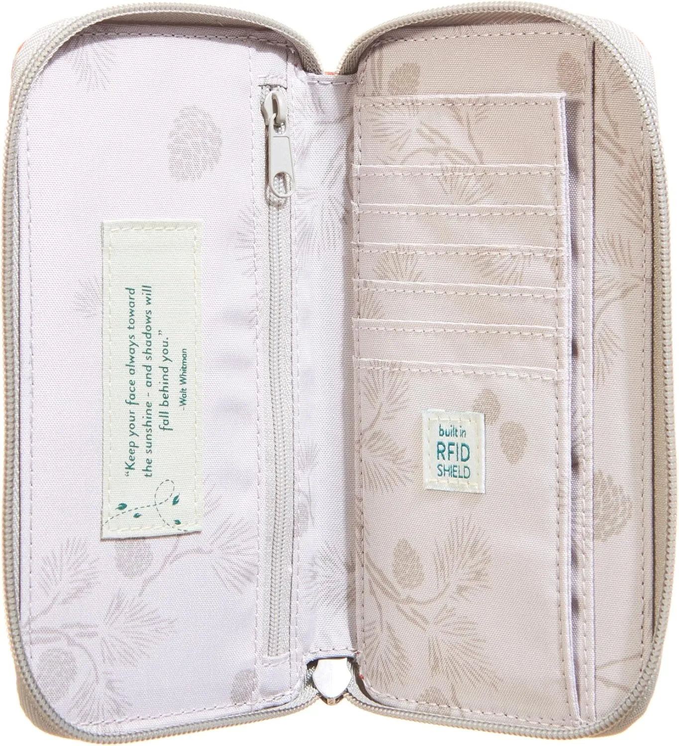 HAIKU Intrepid Small and Slim Women's Wristlet Wallet, Clutch Purse, Zip Around RFID-Blocking Credit Card holder, and ID Holder, Rustic Clay
