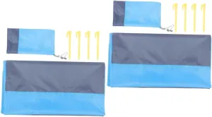 HANABASS 2pcs Portable Picnic Mat Foldable Camping Blanket for Outdoor Activities Lightweight Ground Cloth for Beach Hiking Backyard Fun Multi-Purpose Use