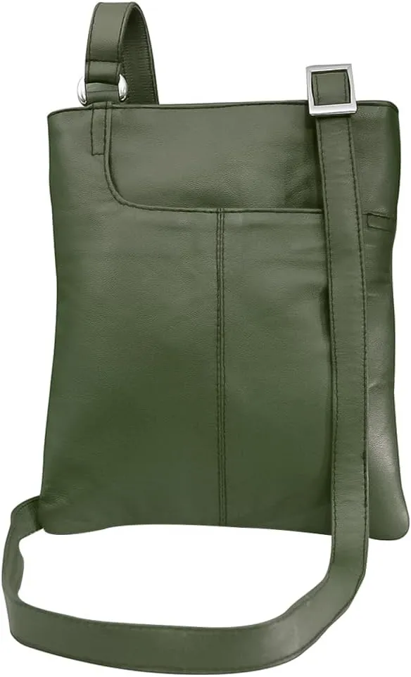 Handmade Real Leather Cross Body Bag Messenger Bag Soft Shoulder Bag Organizer For Ladies Mens Unisex New