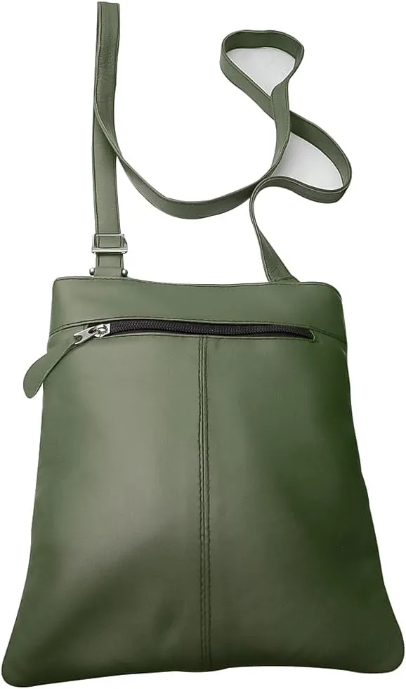 Handmade Real Leather Cross Body Bag Messenger Bag Soft Shoulder Bag Organizer For Ladies Mens Unisex New