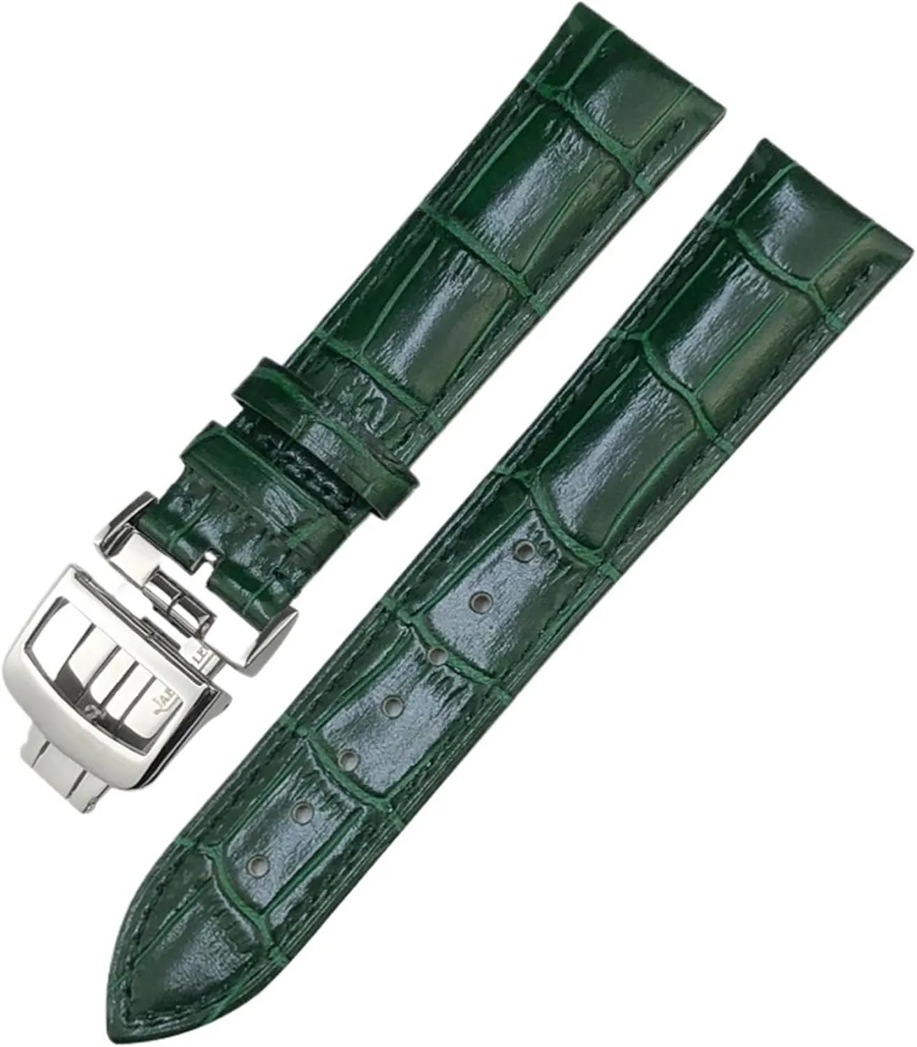 HaoLMi-19mm 20mm 21mm 22mm Genuine Leather Watchband For Jaeger LeCoultre Master Moonphase Cowhide Watch Strap