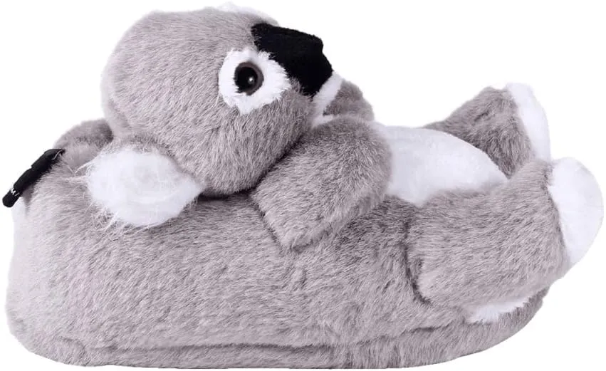Happy Feet Animal Slippers for Adults and Kids, Cozy and Comfortable, Sturdy Rubber Soles, Thick 1-Inch Memory Foam Footbed, Non-Skid Bottoms, Plush Velvety Material Slippers, As Seen on Shark Tank