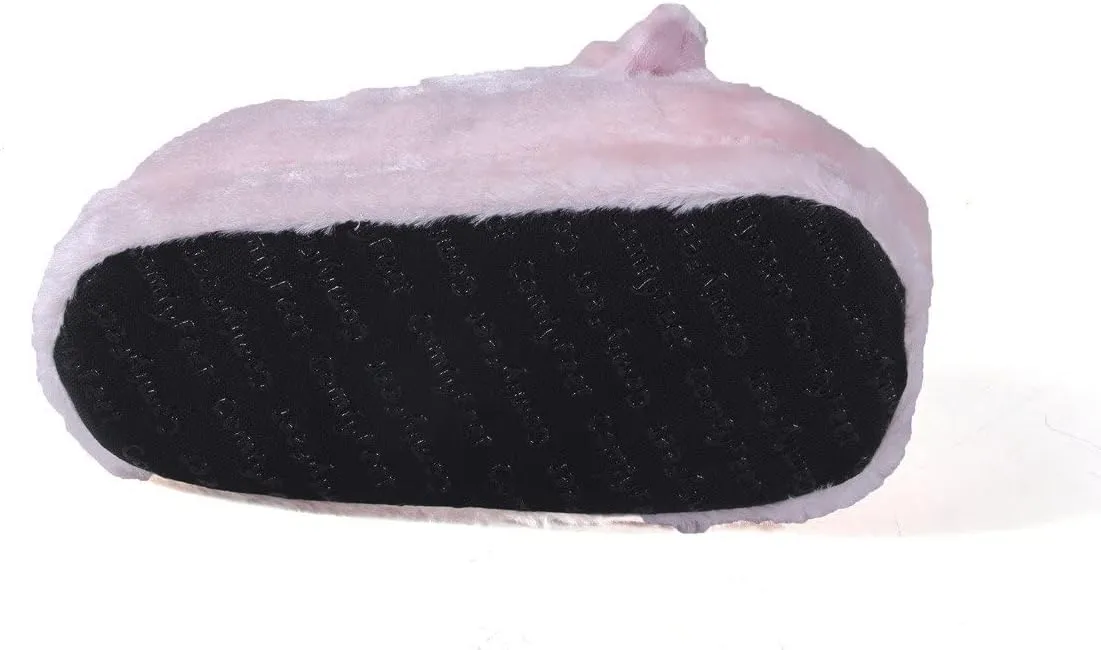 Happy Feet Animal Slippers for Adults and Kids, Cozy and Comfortable, Sturdy Rubber Soles, Thick 1-Inch Memory Foam Footbed, Non-Skid Bottoms, Plush Velvety Material Slippers, As Seen on Shark Tank