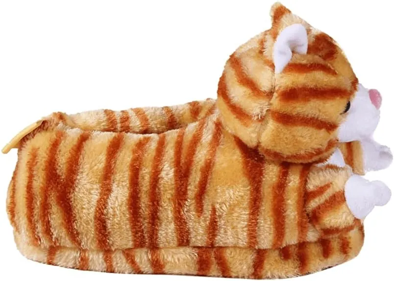 Happy Feet Animal Slippers for Adults and Kids, Cozy and Comfortable, Sturdy Rubber Soles, Thick 1-Inch Memory Foam Footbed, Non-Skid Bottoms, Plush Velvety Material Slippers, As Seen on Shark Tank