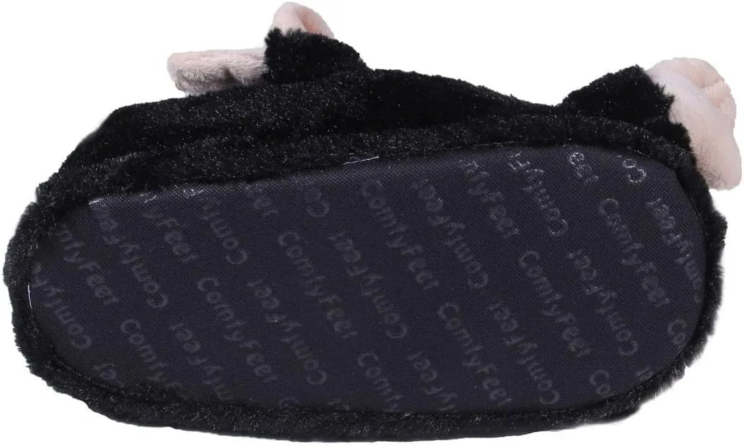 Happy Feet Animal Slippers for Adults and Kids, Cozy and Comfortable, Sturdy Rubber Soles, Thick 1-Inch Memory Foam Footbed, Non-Skid Bottoms, Plush Velvety Material Slippers, As Seen on Shark Tank