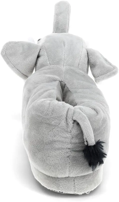 Happy Feet Animal Slippers for Adults and Kids, Cozy and Comfortable, Sturdy Rubber Soles, Thick 1-Inch Memory Foam Footbed, Non-Skid Bottoms, Plush Velvety Material Slippers, As Seen on Shark Tank