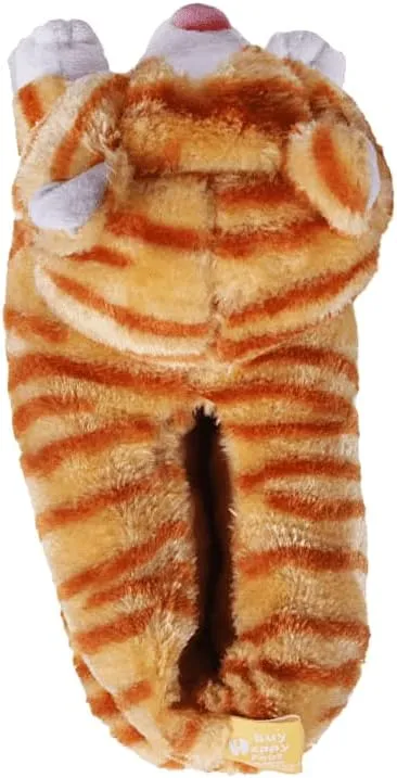 Happy Feet Animal Slippers for Adults and Kids, Cozy and Comfortable, Sturdy Rubber Soles, Thick 1-Inch Memory Foam Footbed, Non-Skid Bottoms, Plush Velvety Material Slippers, As Seen on Shark Tank