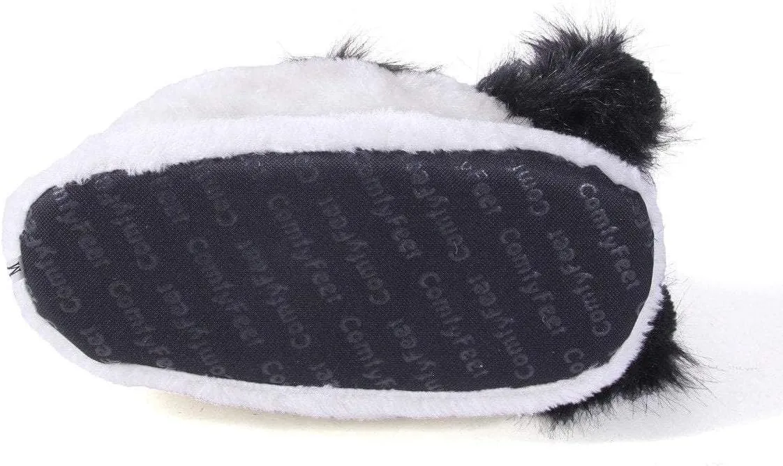 Happy Feet Animal Slippers for Adults and Kids, Cozy and Comfortable, Sturdy Rubber Soles, Thick 1-Inch Memory Foam Footbed, Non-Skid Bottoms, Plush Velvety Material Slippers, As Seen on Shark Tank