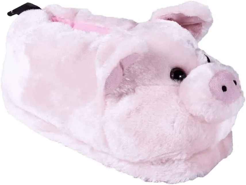Happy Feet Animal Slippers for Adults and Kids, Cozy and Comfortable, Sturdy Rubber Soles, Thick 1-Inch Memory Foam Footbed, Non-Skid Bottoms, Plush Velvety Material Slippers, As Seen on Shark Tank