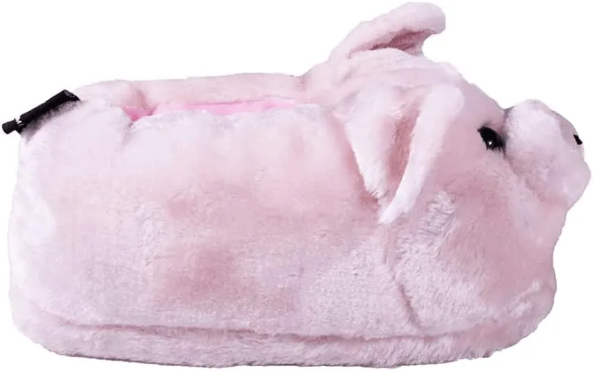 Happy Feet Animal Slippers for Adults and Kids, Cozy and Comfortable, Sturdy Rubber Soles, Thick 1-Inch Memory Foam Footbed, Non-Skid Bottoms, Plush Velvety Material Slippers, As Seen on Shark Tank