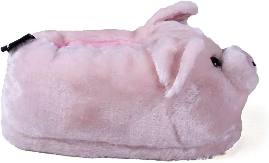 Happy Feet Animal Slippers for Adults and Kids, Cozy and Comfortable, Sturdy Rubber Soles, Thick 1-Inch Memory Foam Footbed, Non-Skid Bottoms, Plush Velvety Material Slippers, As Seen on Shark Tank