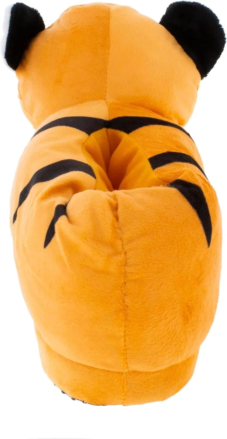 Happy Feet Animal Slippers for Adults and Kids, Cozy and Comfortable, Sturdy Rubber Soles, Thick 1-Inch Memory Foam Footbed, Non-Skid Bottoms, Plush Velvety Material Slippers, As Seen on Shark Tank