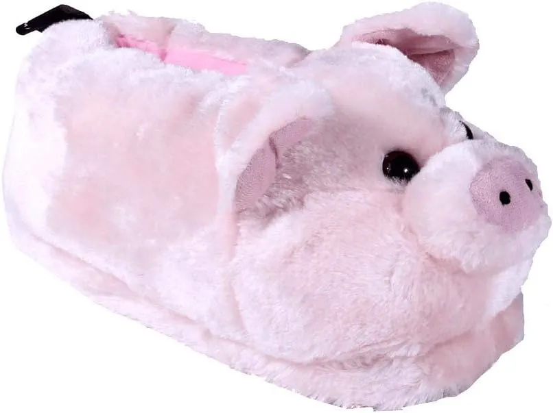 Happy Feet Animal Slippers for Adults and Kids, Cozy and Comfortable, Sturdy Rubber Soles, Thick 1-Inch Memory Foam Footbed, Non-Skid Bottoms, Plush Velvety Material Slippers, As Seen on Shark Tank