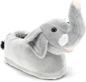Happy Feet Animal Slippers for Adults and Kids, Cozy and Comfortable, Sturdy Rubber Soles, Thick 1-Inch Memory Foam Footbed, Non-Skid Bottoms, Plush Velvety Material Slippers, As Seen on Shark Tank