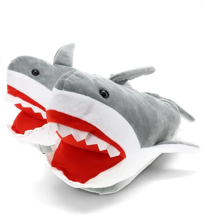 Happy Feet Animal Slippers for Adults and Kids, Cozy and Comfortable, Sturdy Rubber Soles, Thick 1-Inch Memory Foam Footbed, Non-Skid Bottoms, Plush Velvety Material Slippers, As Seen on Shark Tank
