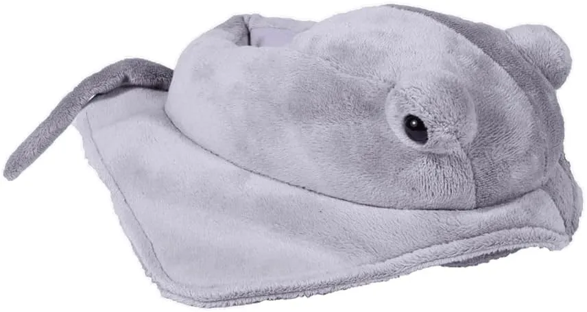 Happy Feet Slippers Stella The Stingray Animal Slippers for Adults and Kids, Cozy and Comfortable, As Seen on Shark Tank (X-Large)