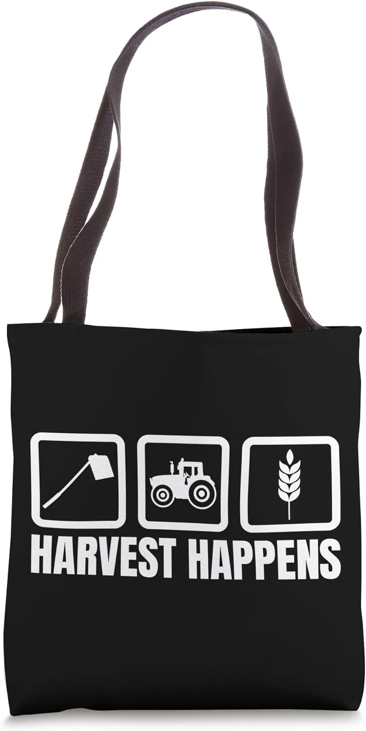 Harvest Happens Agriculture Animal Husbandry Tote Bag